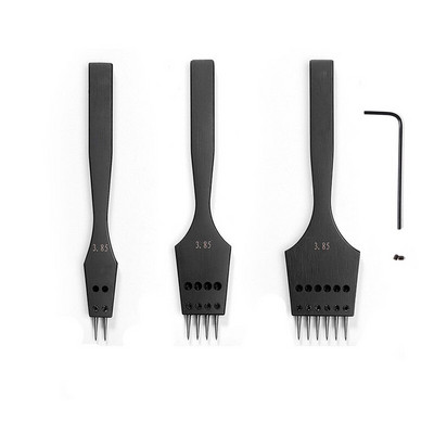 Eemaldatav ümmarguse auguga nahast stantsimistööriist Terav pea, vahetatav torkimisraud Professionaalne stantsimistööriist Nahast käsitööna