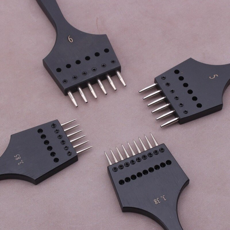 Eemaldatav ümmarguse auguga nahast stantsimistööriist Terav pea, vahetatav torkimisraud Professionaalne stantsimistööriist Nahast käsitööna