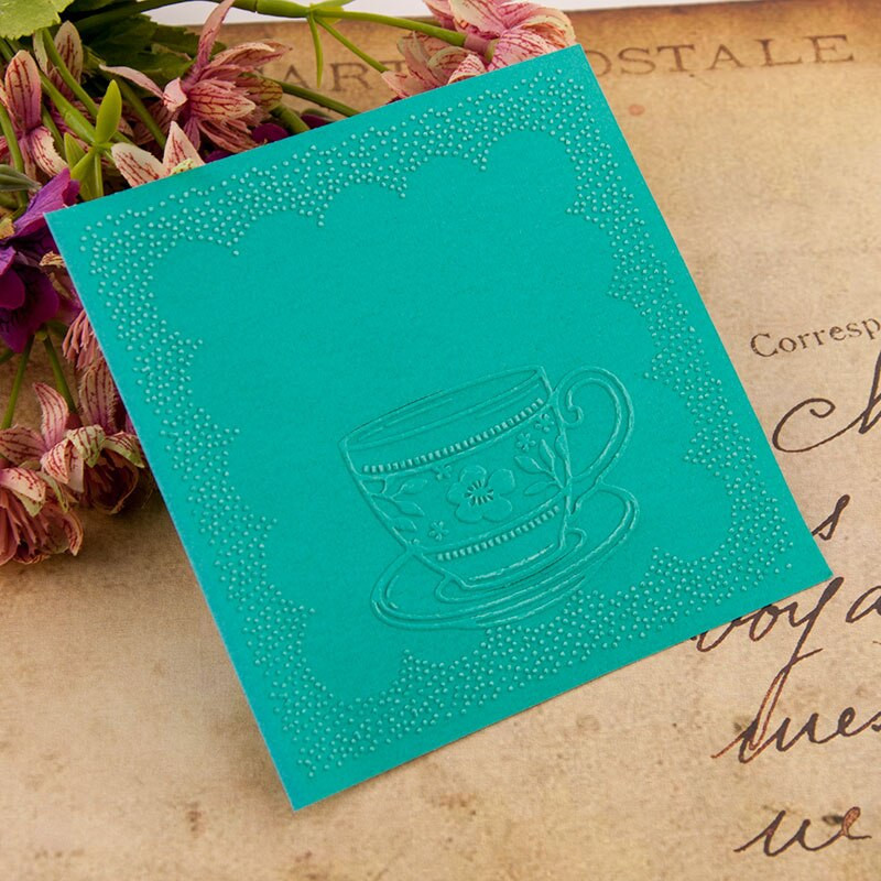 Κύπελλο πλαστικό ανάγλυφο πρότυπο φακέλων για χειροτεχνίες DIY Scrapbooking Δημιουργία άλμπουμ φωτογραφιών Διακοσμητική κάρτα διακοπών