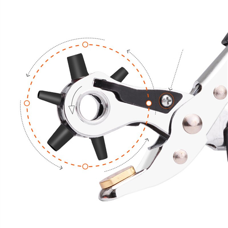Leathercraft puncher για δερμάτινη τρύπα για ζώνες χεριών Πένσα ραφής διάτρητη ζώνη ρολογιού Eyelet Piercer Diy Craft Tools