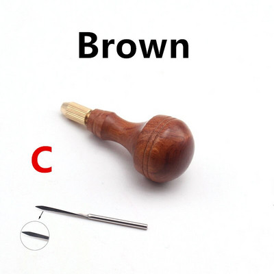 1 τεμ. Δερμάτινο σουβλί ραψίματος Διαμάντι Εργαλείο χειροτεχνίας ραψίματος Σουβίλι DIY Stitcher Taper Leather Punch