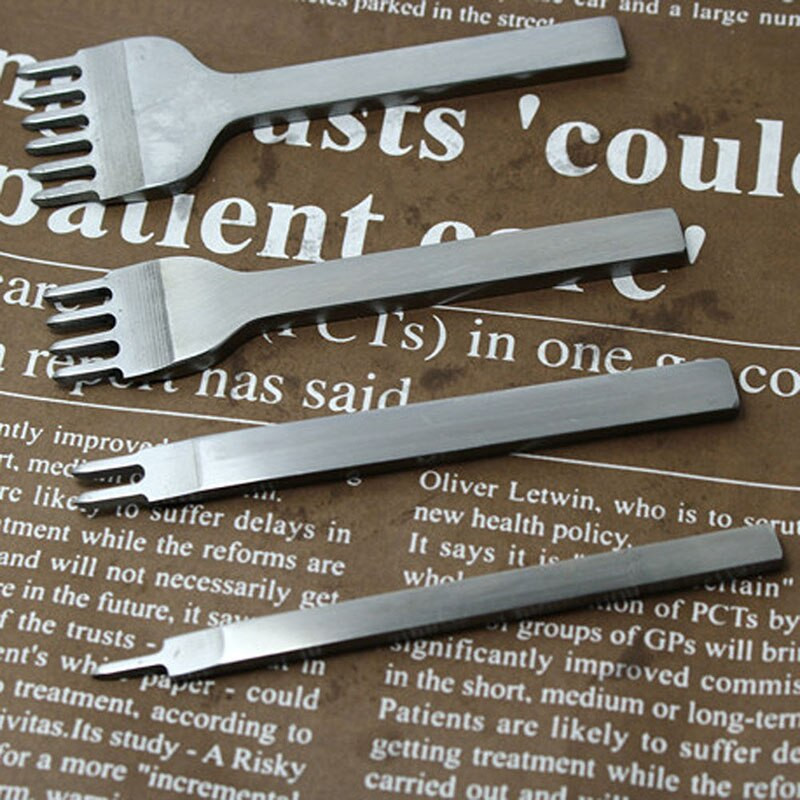 Odinių rankdarbių įrankių rinkinys nerūdijančio plieno skylių kaltų įpjovimo dygsnio perforavimo įrankių rinkinys GRSA889