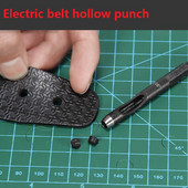 Elektrinės mašinos tuščiaviduris perforatorius, skirtas audinių, popieriaus, kartono, tarpiklių, veltinio, gumos, plastiko ir odinio diržo grąžtams