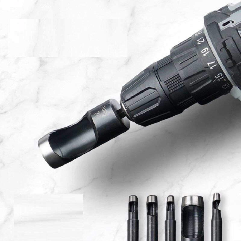 Elektrinės mašinos tuščiaviduris perforatorius, skirtas audinių, popieriaus, kartono, tarpiklių, veltinio, gumos, plastiko ir odinio diržo grąžtams