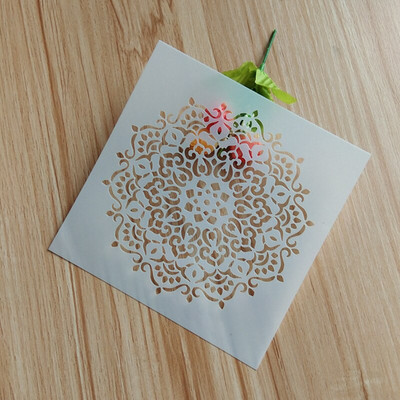 Mandalos sienų piešimo trafaretas tapybai meno amatų dekoravimui „pasidaryk pats“ Scrapbooking reljefinis albumo popieriaus kortelės šablonas