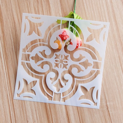 Mandalos sienų piešimo trafaretas tapybai meno amatų dekoravimui „pasidaryk pats“ Scrapbooking reljefinis albumo popieriaus kortelės šablonas