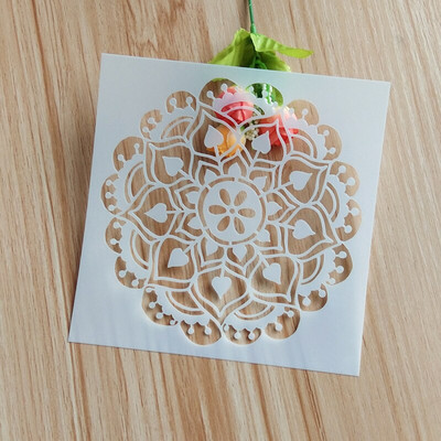 Mandalos sienų piešimo trafaretas tapybai meno amatų dekoravimui „pasidaryk pats“ Scrapbooking reljefinis albumo popieriaus kortelės šablonas