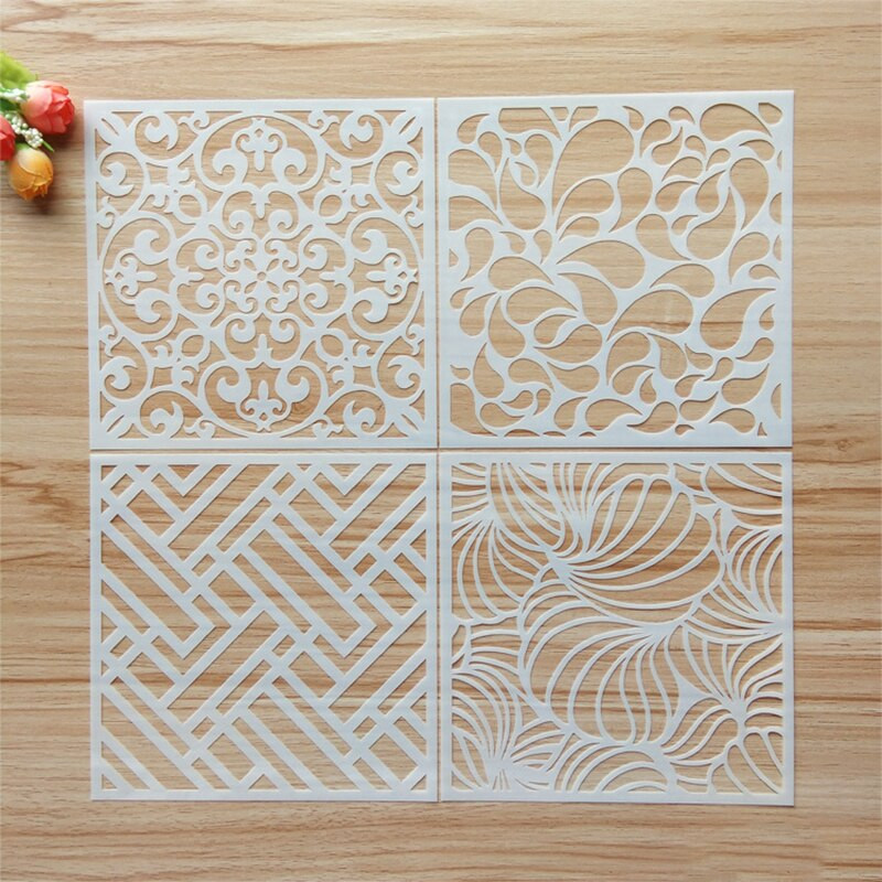 Mandalos sienų piešimo trafaretas tapybai meno amatų dekoravimui „pasidaryk pats“ Scrapbooking reljefinis albumo popieriaus kortelės šablonas