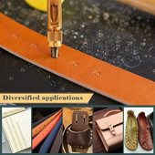 Δερμάτινο εργαλείο διάτρησης 6 σε 1 Αυτόματη διάτρηση ζώνης 1,5-4mm Ρολόι Craft Perforation Δερμάτινη διάτρηση εργαλείων ραφής