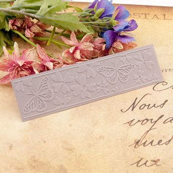 Πρότυπο στένσιλ φακέλου με ανάγλυφο λουλούδι Κάρτα άλμπουμ λευκώματος DIY Κατασκευή χειροτεχνίας