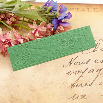 Πρότυπο στένσιλ φακέλου με ανάγλυφο λουλούδι Κάρτα άλμπουμ λευκώματος DIY Κατασκευή χειροτεχνίας