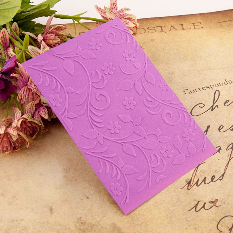 Flowers Vine Plastic Embossing folders Template for DIY Scrapbooking Crafts Making Photo Album Card Holiday Decoration