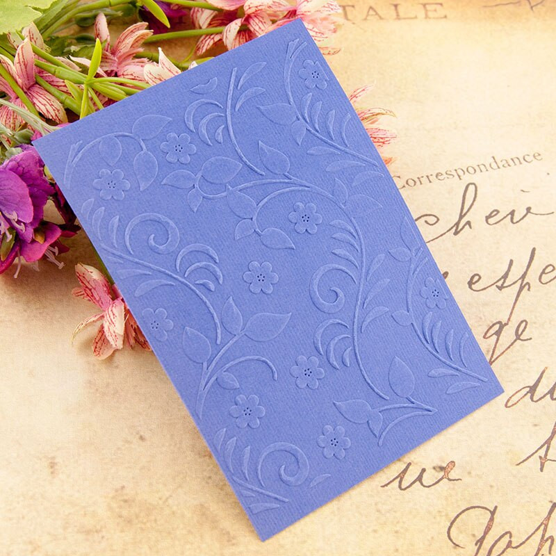 Flowers Vine Plastic Embossing folders Template for DIY Scrapbooking Crafts Making Photo Album Card Holiday Decoration