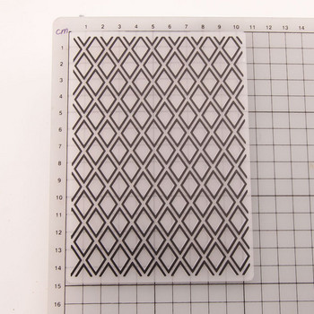 Диамантен модел Пластмасови релефни папки Шаблон за DIY Scrapbooking Занаяти Изработка на фотоалбум Картичка Празнична украса