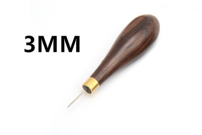 1 tk lilla sandlipuu käepidemega nahast käsitööõmbluskangas käsitsi valmistatud õmblustööriistad