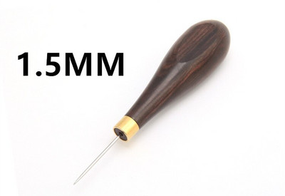 1 tk lilla sandlipuu käepidemega nahast käsitööõmbluskangas käsitsi valmistatud õmblustööriistad