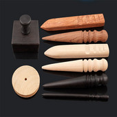 Sanbest Tija de șlefuit pentru margini din piele Lemn de santal Fag Lemn de trandafir Sculptură Instrumente de lustruit DIY