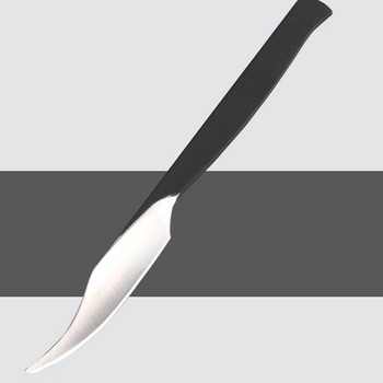 1 τεμ 16cm Μαχαίρι κοπής από ανοξείδωτο ατσάλι Δερμάτινη χειροτεχνία Πρακτικό εργαλείο κοπής σκάλισμα DIY Δερμάτινο εργαλείο τσάντα αποθήκευσης ζώνης μαύρη