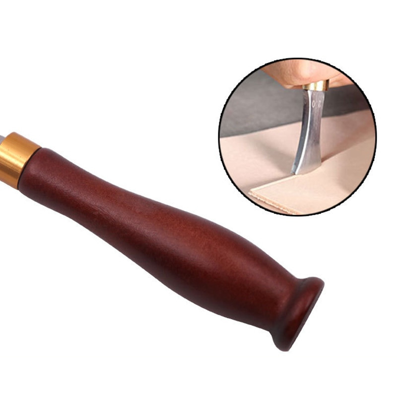 1 vnt. odinis arkos kraštas, iškirptas seklias griovelio kraštas karšto ir šalto presavimo linijos perforatorius, įdėtas linija, odinis amatų įrankis, 1,0–2,5 mm