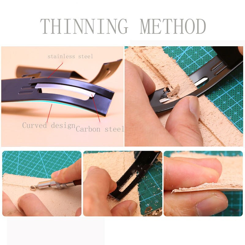Μαχαίρι κοπής από δέρμα από ανοξείδωτο ατσάλι DIY Μαχαίρι κοπής ασφαλείας δερμάτινη χειροτεχνία Λεπτά μαχαίρια μαχαίρι σκάλισμα αυλάκωσης