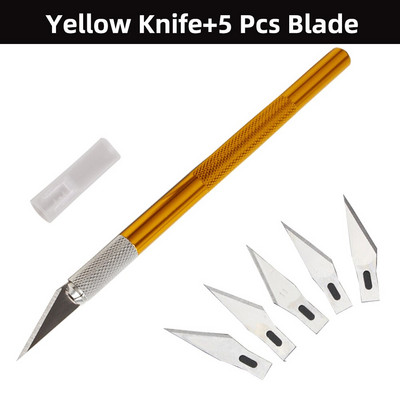 Εργαλείο κοπής χειροτεχνίας Κόφτης ξύλου από κράμα αλουμινίου Μαχαίρια κοπής χαρτιού κοφτερό μεταλλικό γλυπτό Utility Art Εργαλεία ραπτικής κοπής