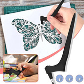 „Pasidaryk pats“ meno rankdarbių pjovimo įrankiai 360 besisukantis popieriaus pjaustytuvas 3 pakeiskite peilį, atsparus nusidėvėjimui pjovimo įrankis, langų grotelių gamyba