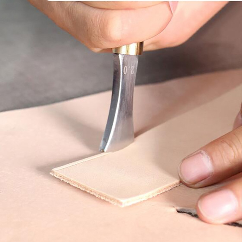 Τομέας ακμής δερμάτινης αψίδας Ρηχές άκρες αυλάκωσης Ψυχρή και ζεστή γραμμή πίεσης Διάτρηση κλωστή ενσωμάτωσης Leathercraft Tools 1,0-2,5mm