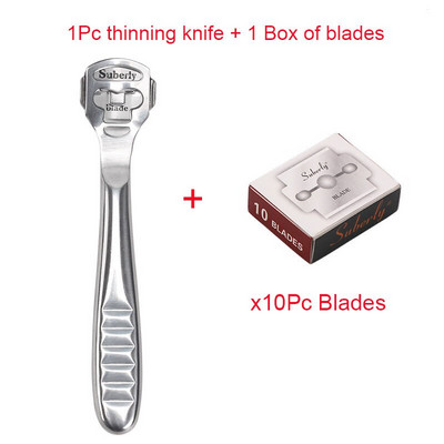 Naujas odinis briaunų ploninimo įrankis Silvery Skiver Beveler „pasidaryk pats“ apipjaustymo įrankiai Profesionalus kastuvas odinis peilis su 10 ašmenų
