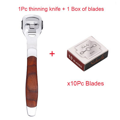 Naujas odinis briaunų ploninimo įrankis Silvery Skiver Beveler „pasidaryk pats“ apipjaustymo įrankiai Profesionalus kastuvas odinis peilis su 10 ašmenų