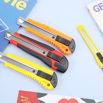 Nonvor Random Color Retractable Utility Knife Art Utility Knife Self-locking Design Angle with Fracture Cutter Канцеларски нож