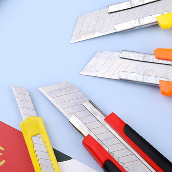 Nonvor Random Color Retractable Utility Knife Art Utility Knife Σχεδιασμός με αυτοασφάλιση γωνία με μαχαίρι χαρτικής κοπής κατάγματος