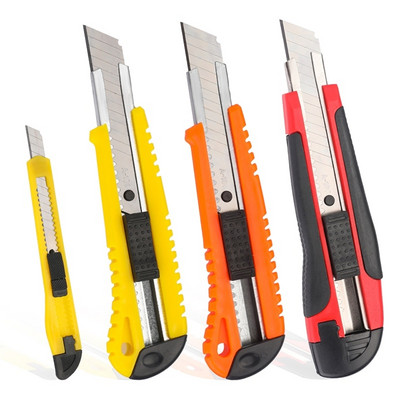 Nonvor Random Color Retractable Utility Knife Art Utility Knife Σχεδιασμός με αυτοασφάλιση γωνία με μαχαίρι χαρτικής κοπής κατάγματος