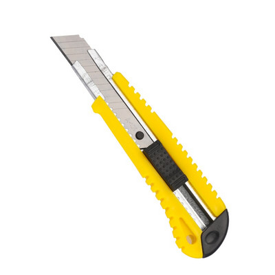 Nonvor Cuțit utilitar retractabil de culoare aleatorie Cuțit utilitar artistic Unghi de design cu blocare automată cu tăietor de fracturi Cuțit de papetărie