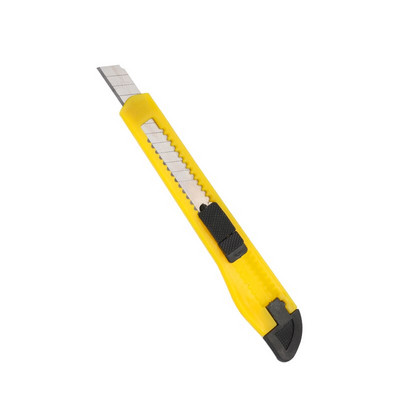 Nonvor Cuțit utilitar retractabil de culoare aleatorie Cuțit utilitar artistic Unghi de design cu blocare automată cu tăietor de fracturi Cuțit de papetărie