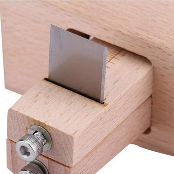 Ξύλινο λουράκι χειρός, ρυθμιζόμενο εργαλείο κοπής DIY Craft Tools Cutter με 5 λεπίδες Ξύλινο δερμάτινο λουρί