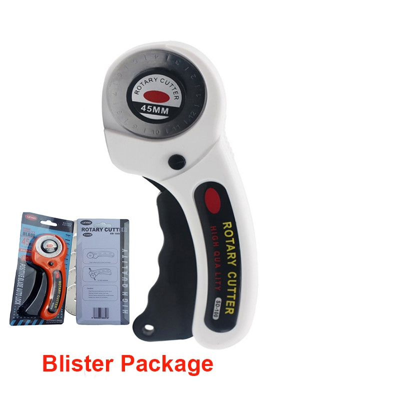 Cutter rotativ de 45 mm Instrument de tăiat piele cu cleme de cusut pentru matlasarea țesăturii, cusut, artizanat, lucrare de petice