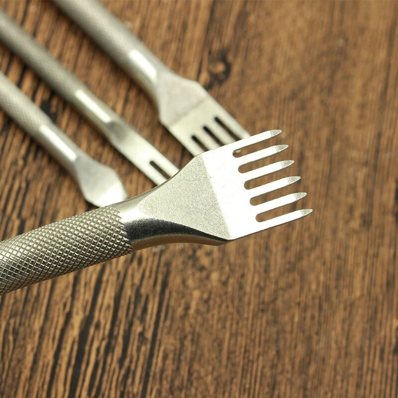 Δερμάτινο τρύπες 4 χιλιοστών Εργαλείο απόστασης DIY Χειροποίητο Δερμάτινο Χειροποίητο Ράψιμο με κορδόνια Ράψιμο Υψηλής ποιότητας χαλύβδινο κοπτικό