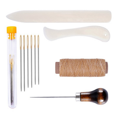 Πρακτικό δερμάτινο DIY Craft Stittching Poking Needle Wing Working Hand Tool Kit for δερμάτινη κατασκευή