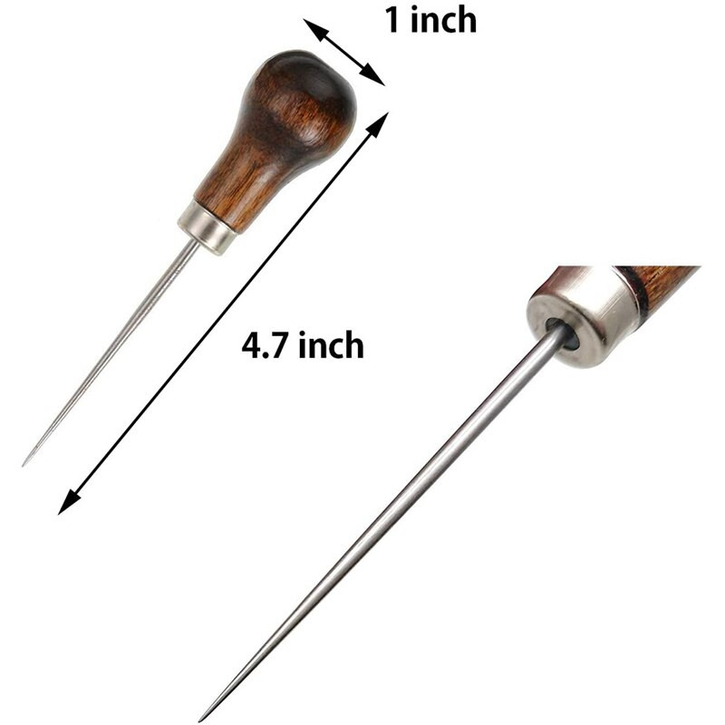 Πρακτικό δερμάτινο DIY Craft Stittching Poking Needle Wing Working Hand Tool Kit for δερμάτινη κατασκευή