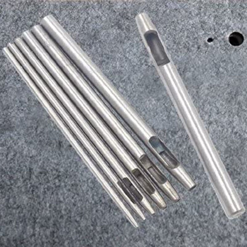 LUDA 14 tk. ümmargune õõnsate stantsimiskomplekt, nahast käsitöönduslik stantsimistööriist õõnesaugulõikuri tööriist kellarihmade rihmade lõuendi jaoks