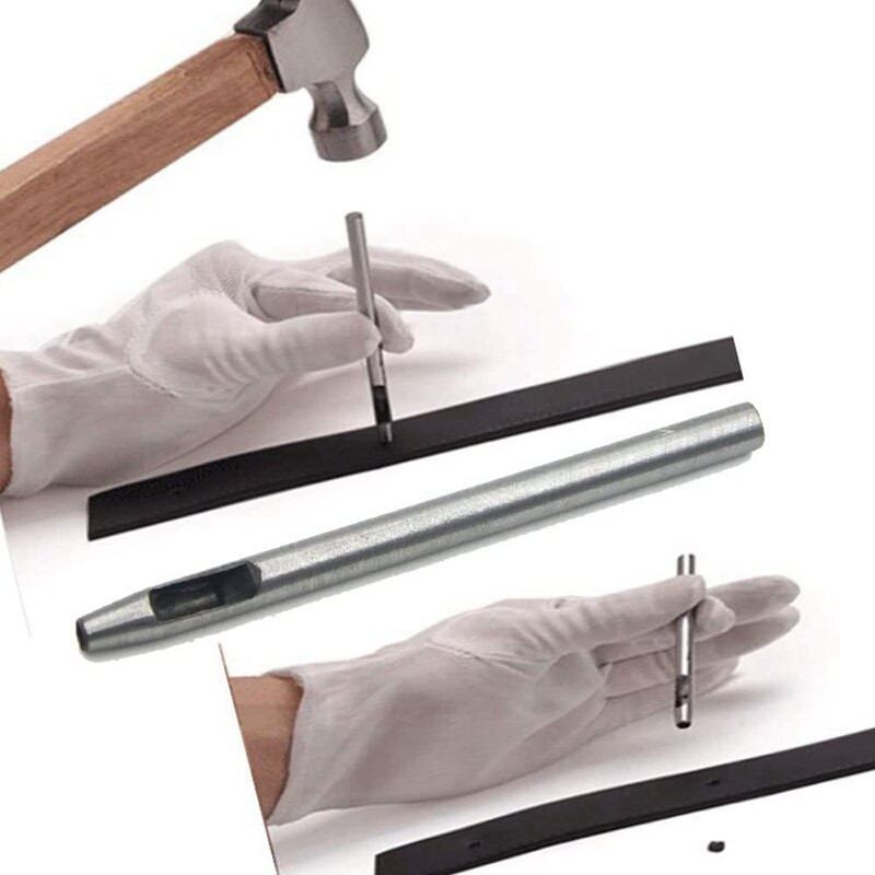 LUDA 14 tk. ümmargune õõnsate stantsimiskomplekt, nahast käsitöönduslik stantsimistööriist õõnesaugulõikuri tööriist kellarihmade rihmade lõuendi jaoks