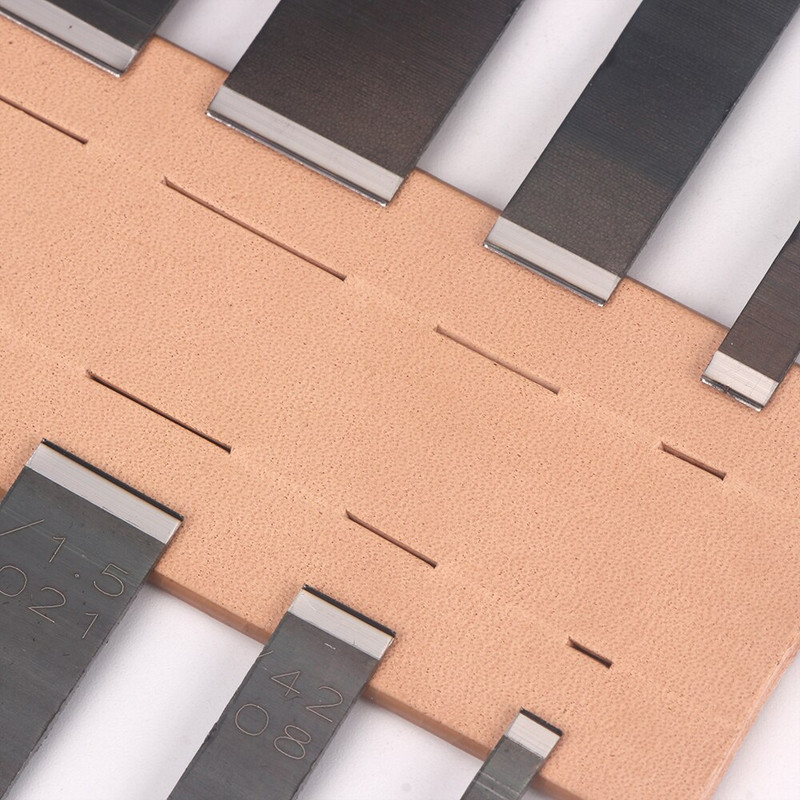 8 bucăți din piele plată ștanțare daltă matriță o linie din oțel cu conținut ridicat de carbon Instrument de perforare și tăiat matriță de metal 3/5/8/10/18/15/18/20mm