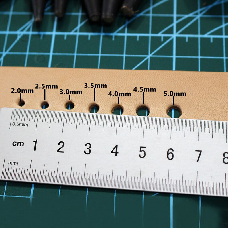 Vijak za bušenje rupa, uklonjiva automatska bušilica za knjige sa vrhom od 7 veličina 2-5 mm Automatski remeni Alat za probijanje vijaka Kožni alat za remenčiće za satove Remeni