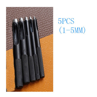 Στρογγυλό κοίλο σετ διάτρησης 10 τμχ Δερμάτινο Εργαλείο διάτρησης με κούφια τρύπα Εργαλείο κοπής για ζώνες ρολογιών Ζώνες καμβά (1-10 mm)