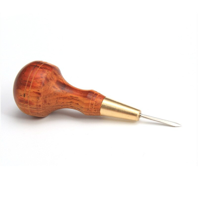 Bőr varrás csíra gyémánt alakú ébenfekete fekete sárgaréz kézműves szerszám kézi varrás csíra DIY varrókúp