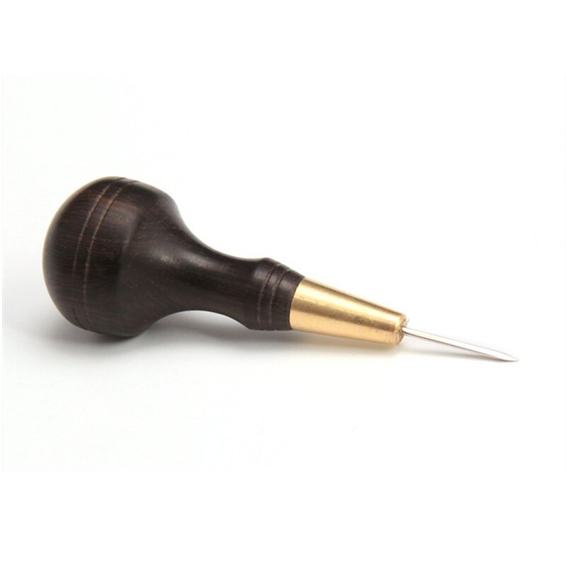 Bőr varrás csíra gyémánt alakú ébenfekete fekete sárgaréz kézműves szerszám kézi varrás csíra DIY varrókúp