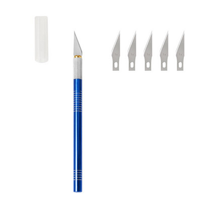 LMDZ Επαγγελματικό μαχαίρι ακριβείας από ανοξείδωτο χάλυβα Εργαλείο ξυραφιού μαχαιριών χόμπι με 5 λεπίδες, έργα τέχνης, κοπτικό μαχαίρι γλυπτικής σπηλιάς