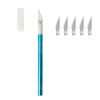 LMDZ Επαγγελματικό μαχαίρι ακριβείας από ανοξείδωτο χάλυβα Εργαλείο ξυραφιού μαχαιριών χόμπι με 5 λεπίδες, έργα τέχνης, κοπτικό μαχαίρι γλυπτικής σπηλιάς