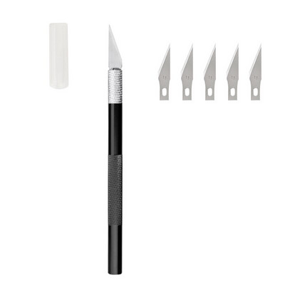 LMDZ Επαγγελματικό μαχαίρι ακριβείας από ανοξείδωτο χάλυβα Εργαλείο ξυραφιού μαχαιριών χόμπι με 5 λεπίδες, έργα τέχνης, κοπτικό μαχαίρι γλυπτικής σπηλιάς