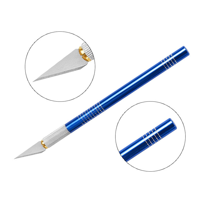 LMDZ Επαγγελματικό μαχαίρι ακριβείας από ανοξείδωτο χάλυβα Εργαλείο ξυραφιού μαχαιριών χόμπι με 5 λεπίδες, έργα τέχνης, κοπτικό μαχαίρι γλυπτικής σπηλιάς